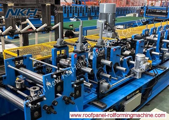 High Speed 40mpm C76-200 Purlin Roll Forming Machine with Double Stackers