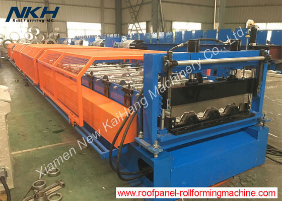 satın al 76mm Yükseklik Kaburga Zemin Güverte Rulo Kompozit Metal Güverte Paneli İçin Şekillendirme Makinesi online manufacture