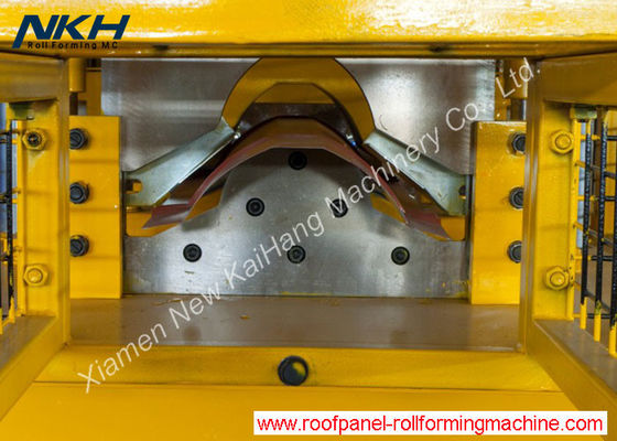 satın al Makine PLC Kontrol Köşe Yanıp Makinesi Şekillendirme Galvanizli Metal Çatı Ridge Cap Rulo online manufacture