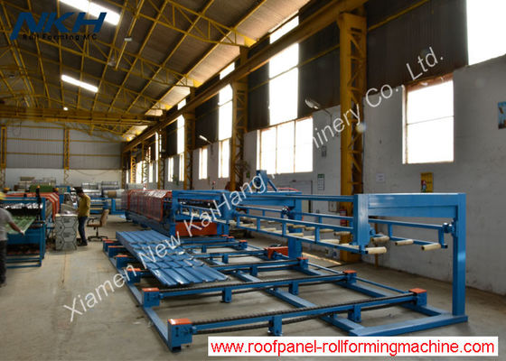 Oluklu Profil Makinesi İçin Tek Katlı Pnömatik İstifleyici Kolay Kullanım