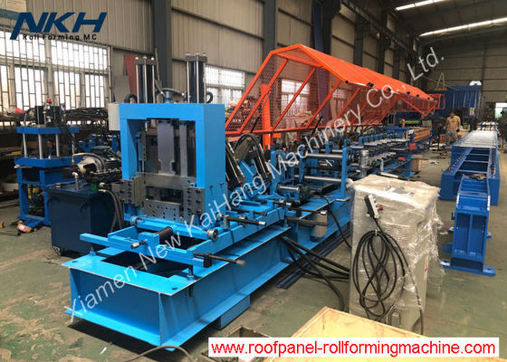 PLC Kontrol Metal Aşık Rulo Şekillendirme Makinesi Maksimum Hız 20m / dak, otomatik değişim aşık