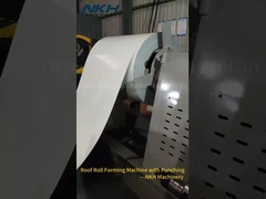 Çatı rulo şekillendirme makinesi, hattalı delikleme ile