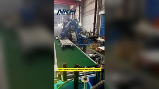 Robot Pelletizing Çapraz Kapı ve Dalgalanmış Panel ile Çift Katmanlı Rulo Yapım Makinesi